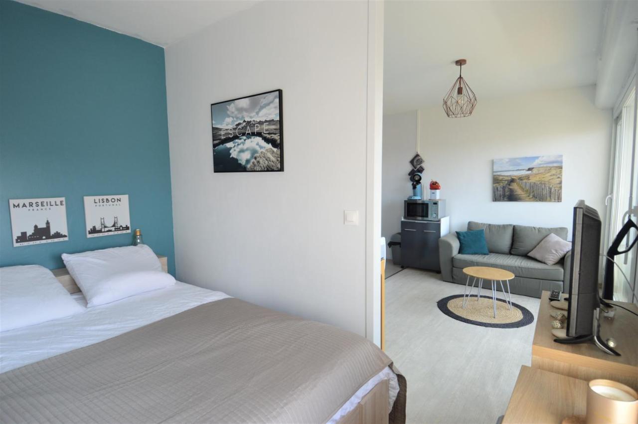 쿠르쇨 쉬르 메르 Studio Avec Chambre - Balcon Et A 20M De La Mer 아파트 외부 사진